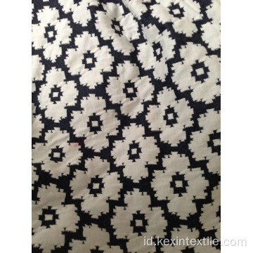 Katun spandex sisi ganda kain rajut jacquard